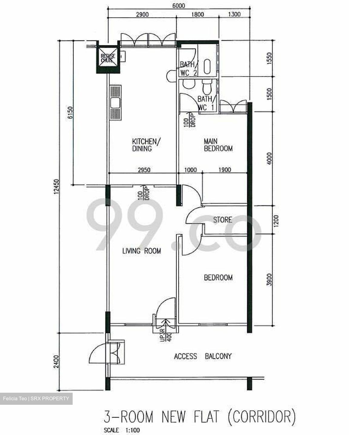Blk 533 Ang Mo Kio Avenue 5 (Ang Mo Kio), HDB 3 Rooms #388266751